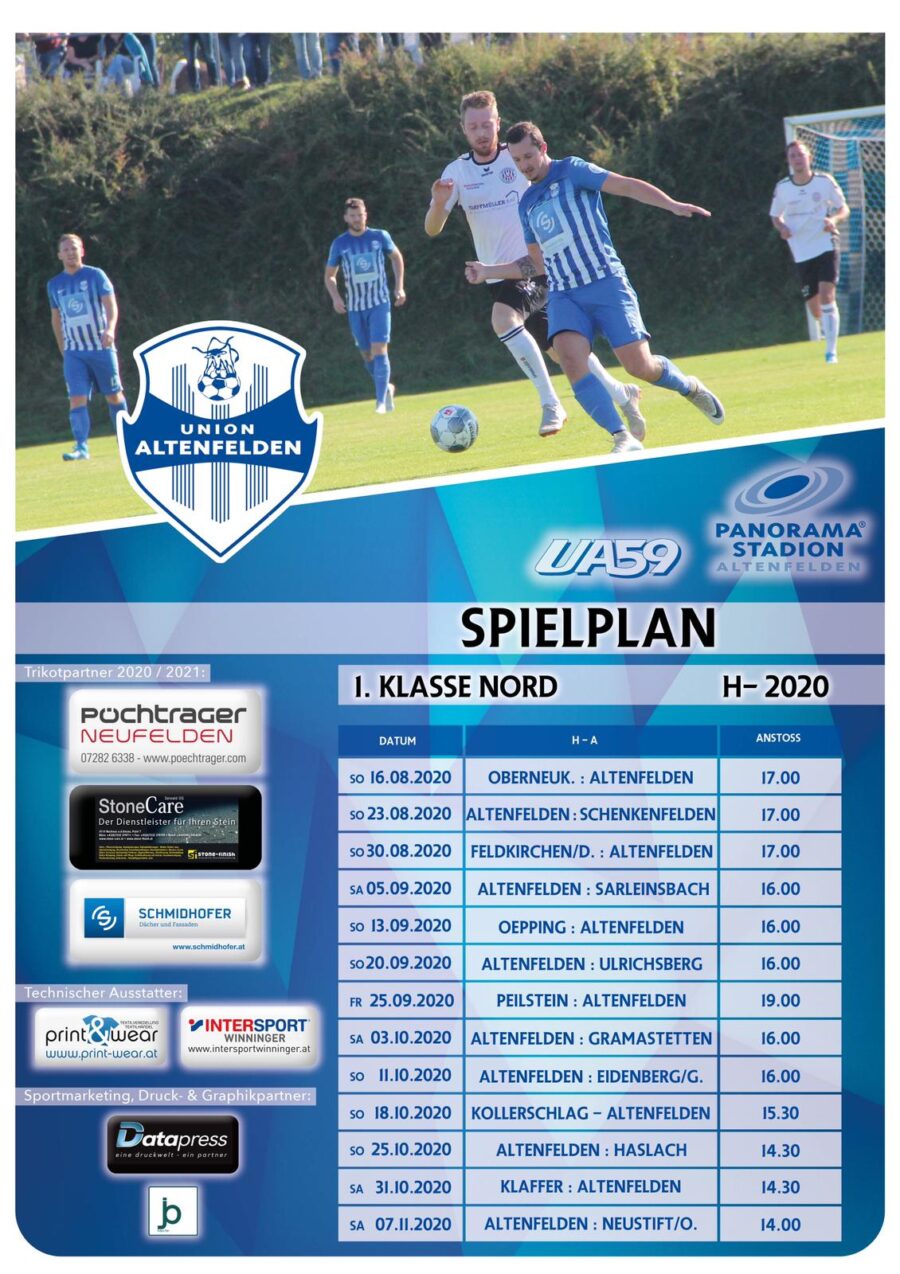 UA59 | Spielplan Herbst 2020